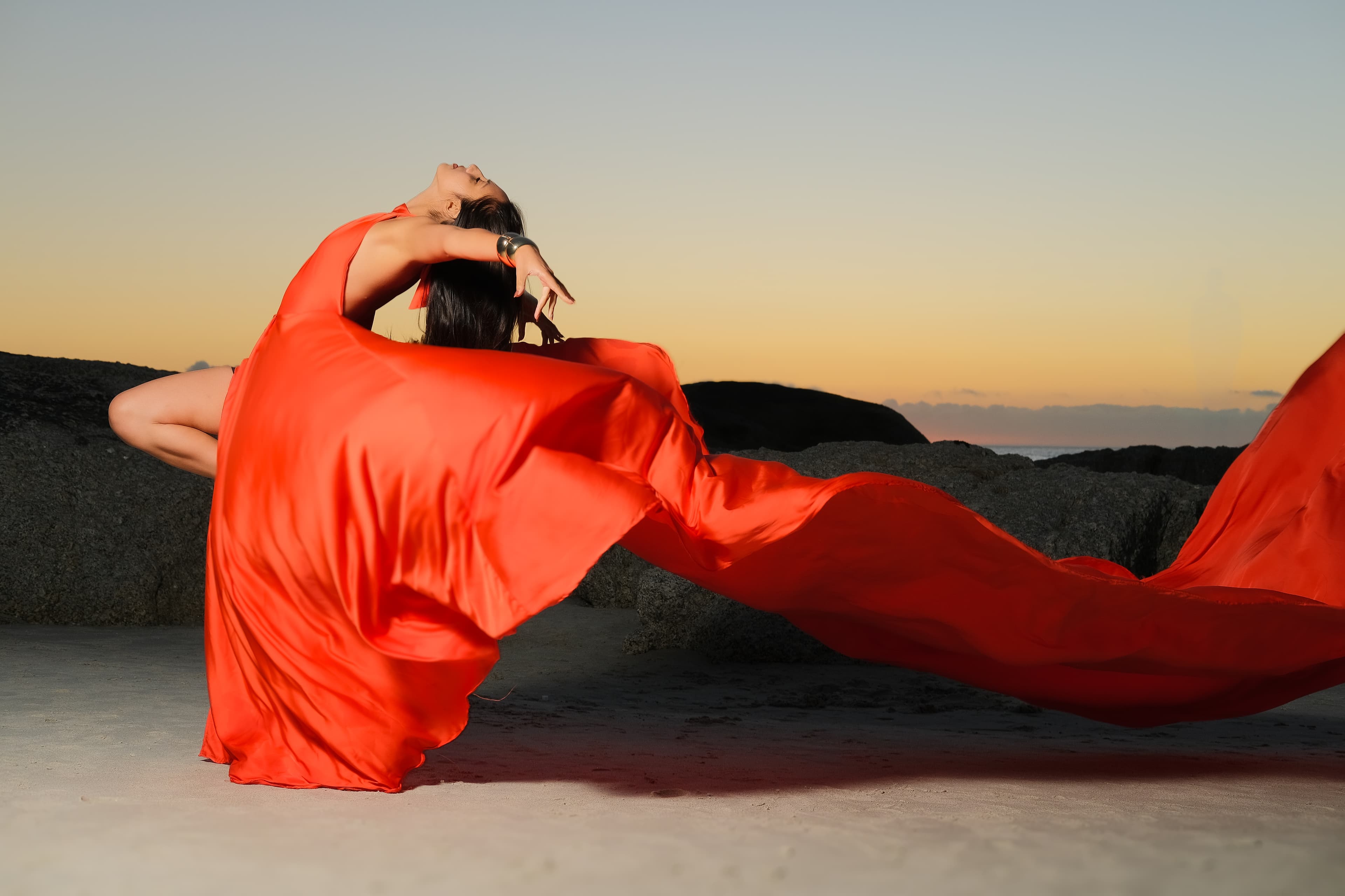 Amber Sunset flying dress